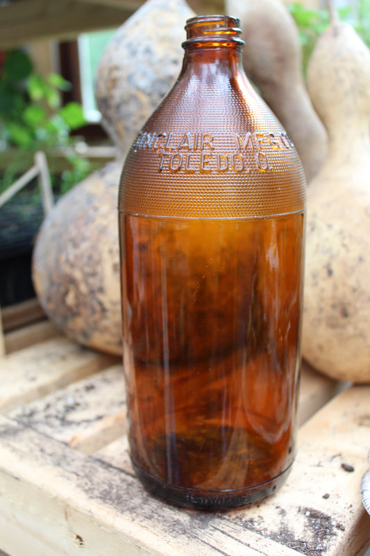 Vintage Glass Bleach Bottle